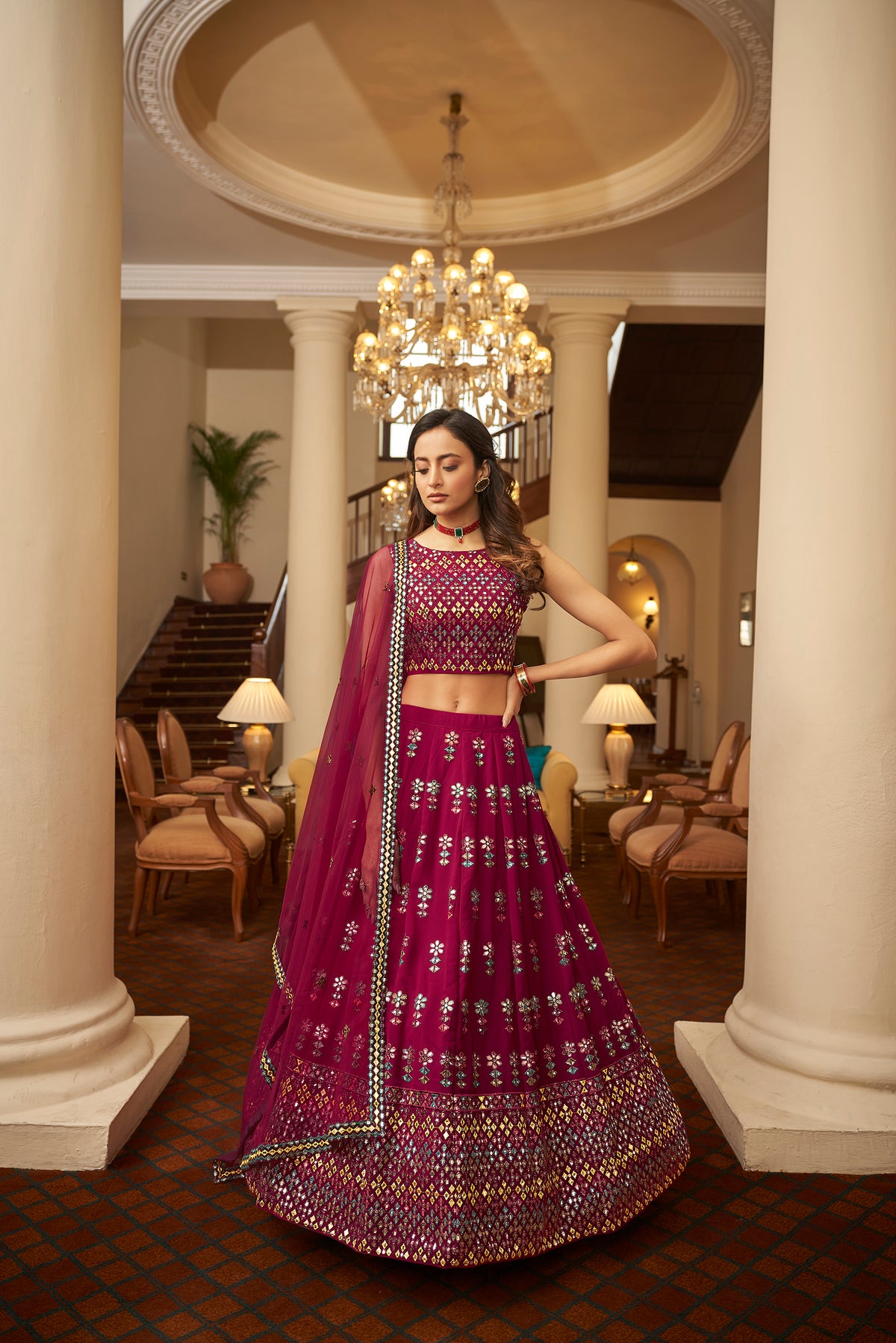Trendy Deep Pink Designer Lehenga Choli Buy Now - Joshindia