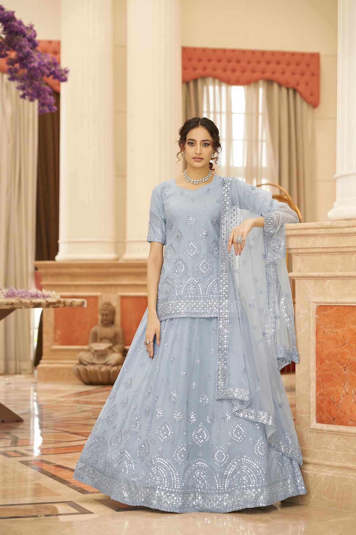 Beautiful Georgette Lehenga Choli For Wedding Look - Joshindia