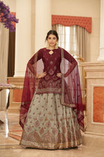 Maroon Color Designer Lehenga Choli - Joshindia