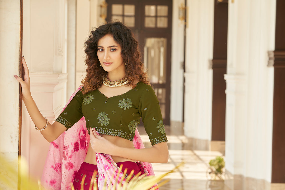 Trending Deep PinkColor Lehenga Choli For Wedding - Joshindia