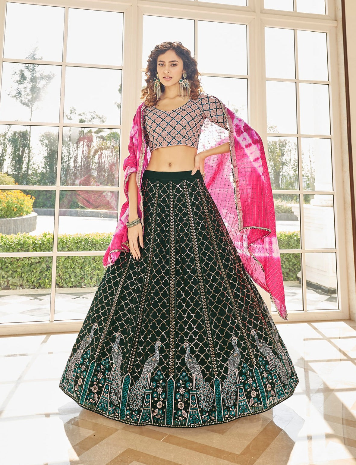 Trending Green Color Lehenga Choli For Wedding - Joshindia