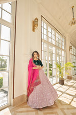 Trending Dusty Pink Color Lehenga Choli For Wedding - Joshindia