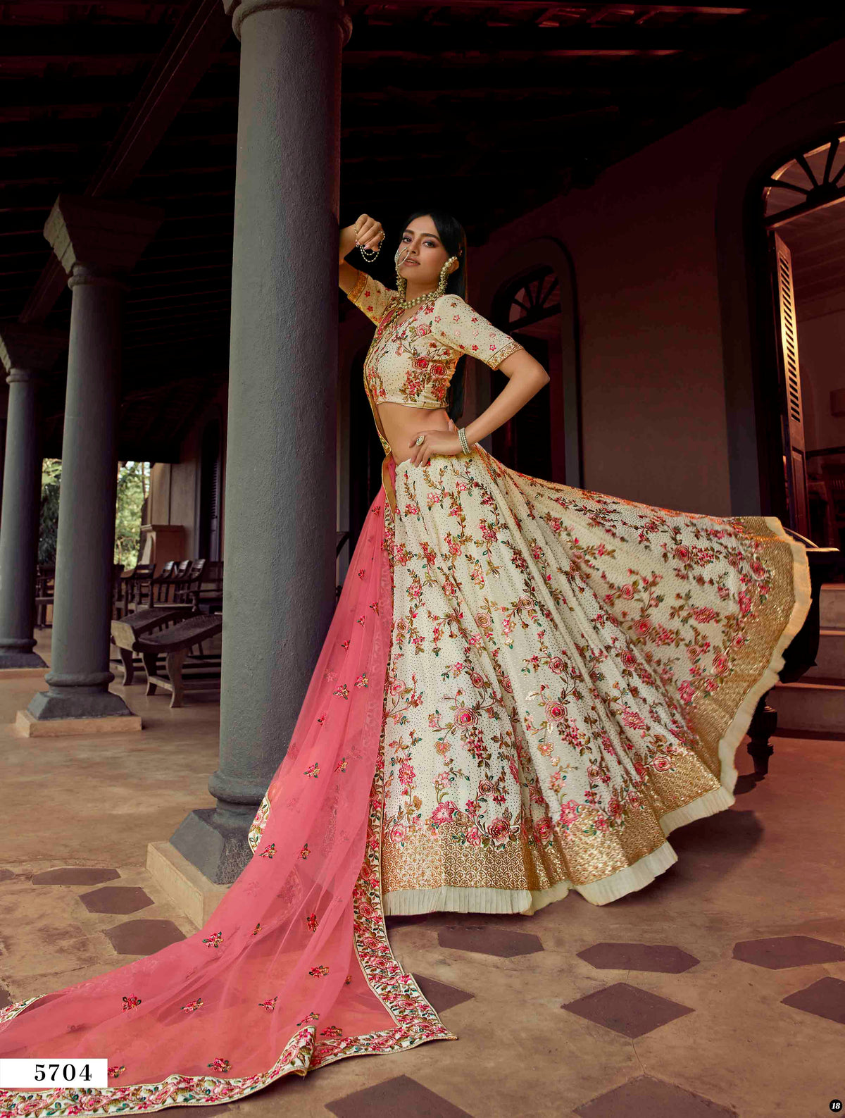 Latest white designer lehenga choli buy now - Joshindia