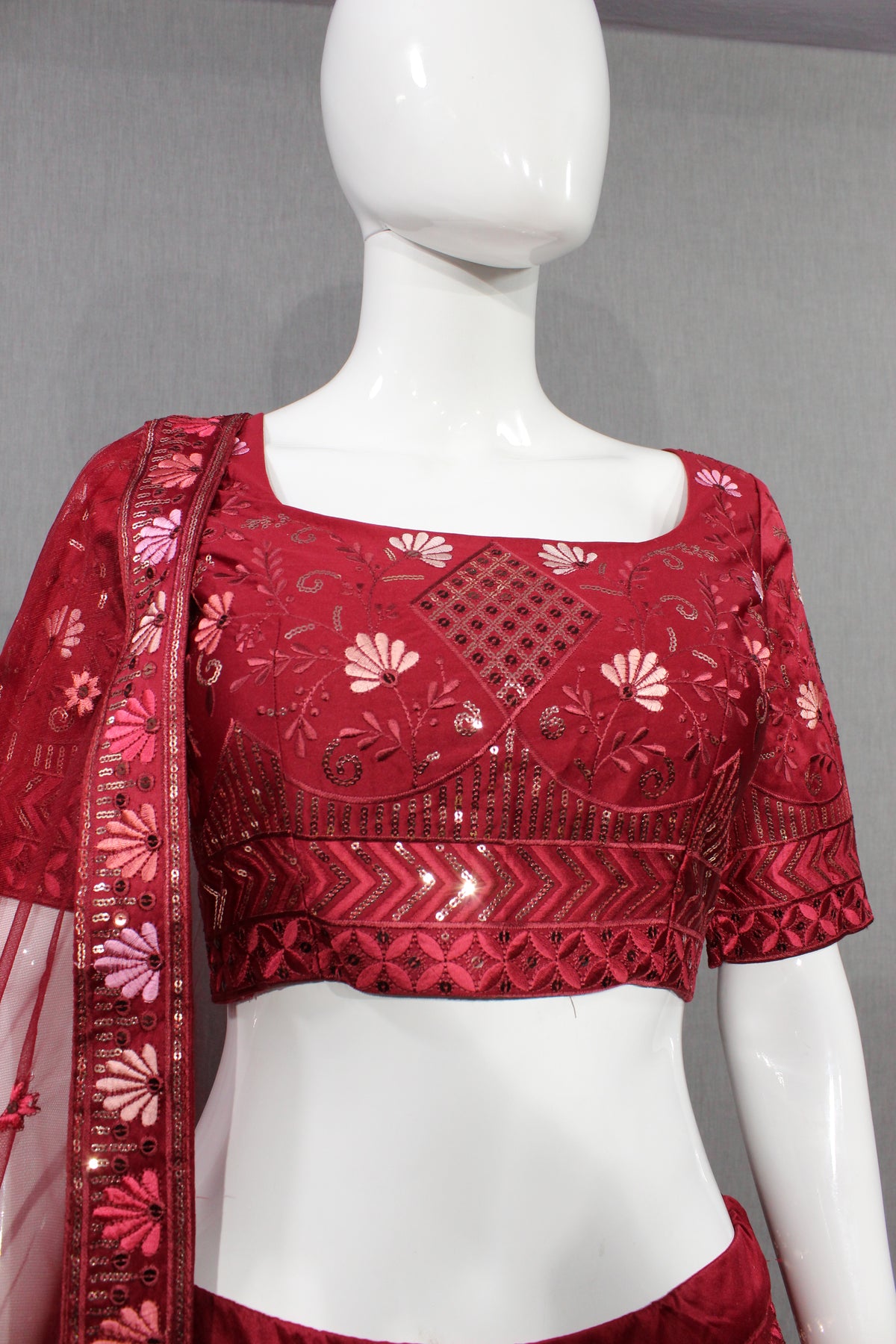 Trending Maroon Color Lehenga Choli For Wedding - Joshindia