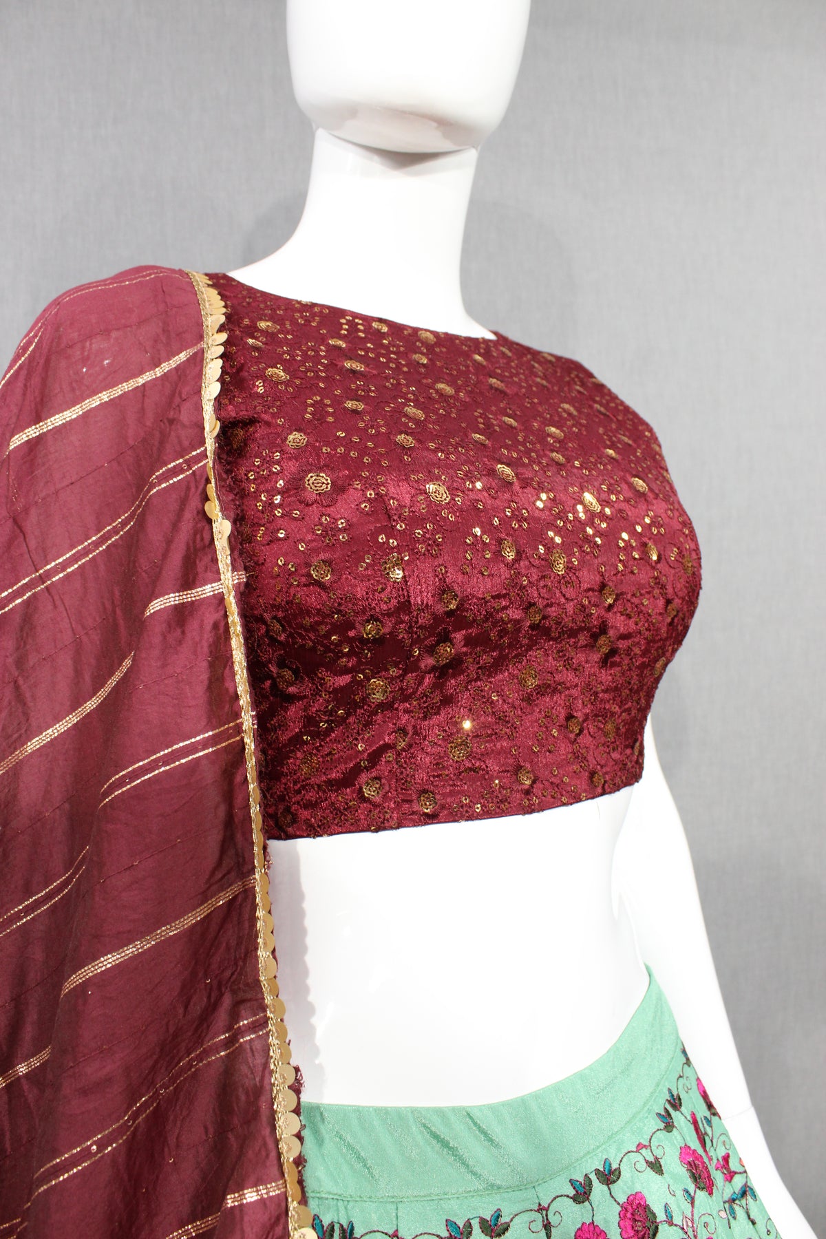 Trending Pista GreenColor Lehenga Choli For Wedding - Joshindia