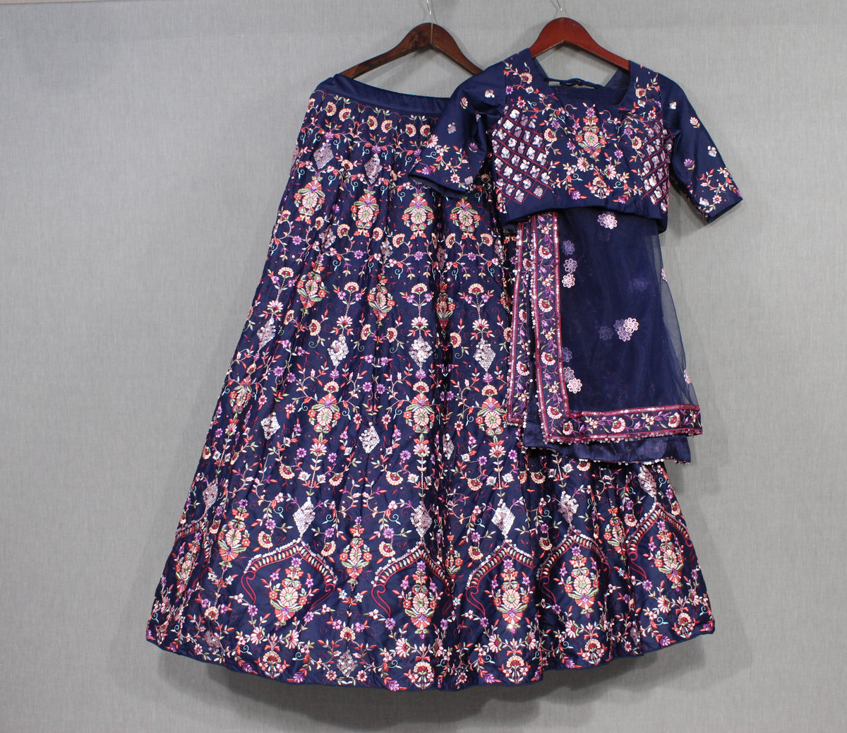 Trending Navy Color Lehenga Choli For Wedding - Joshindia