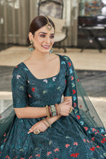 Trending Teal Green Color Lehenga Choli For Wedding - Joshindia