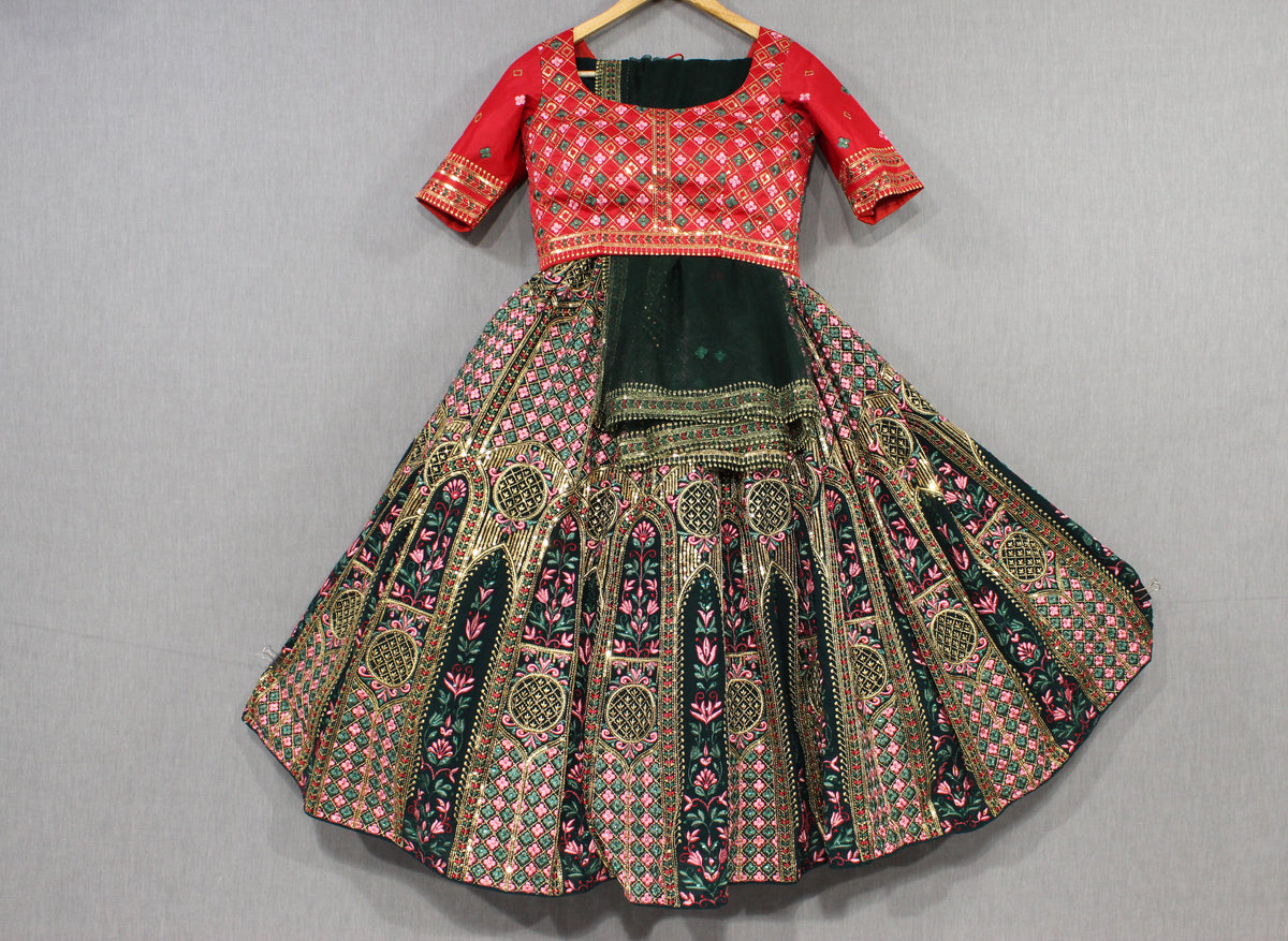 Trending Green Color Lehenga Choli For Wedding - Joshindia