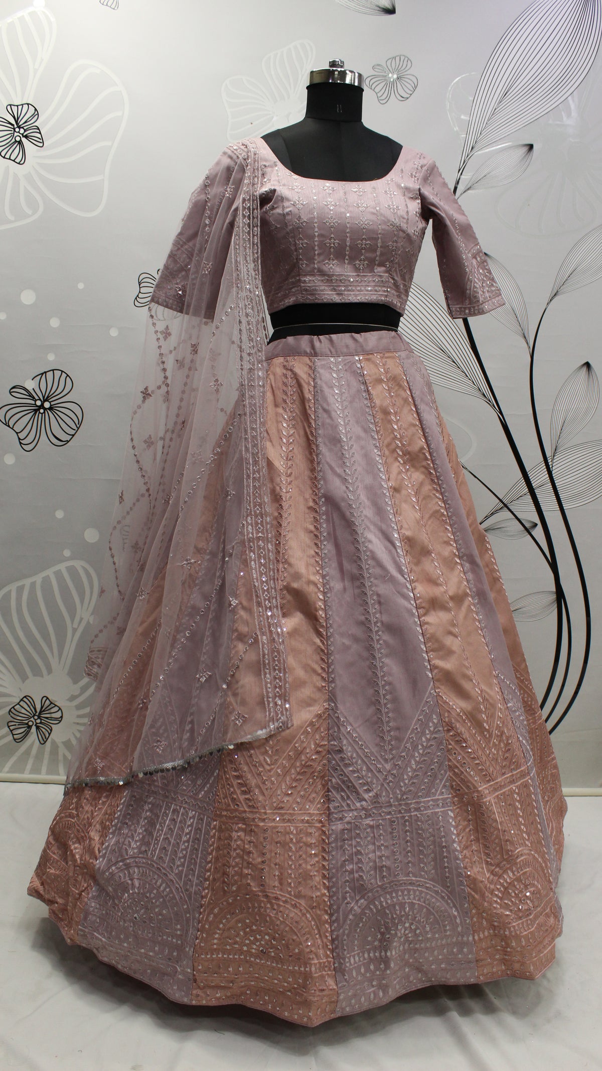 Amazing Pink & Peach Multi Color Lehenga Choli For Wedding - Joshindia