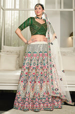 New Designer White Color Lehenga Choli For Party Look - Joshindia