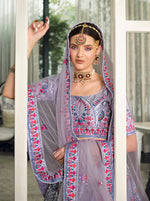 Latest Designer Violet Color Lehenga Choli For Party Look - Joshindia