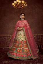 Beige Silk Designer Lehenga Choli - Joshindia