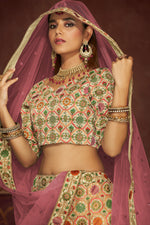 Trendy Beige Silk Lehenga Choli - Joshindia