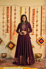 Navratri Special Purple Ghagra Choli Buy Online - Joshindia