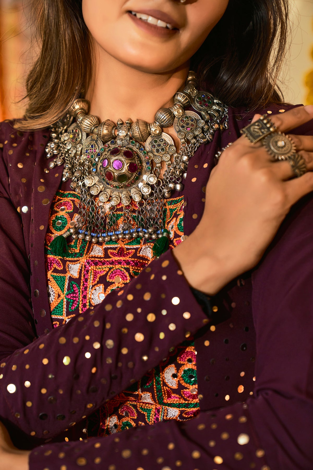 Navratri Special Purple Ghagra Choli Buy Online - Joshindia