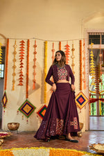 Navratri Special Purple Ghagra Choli Buy Online - Joshindia