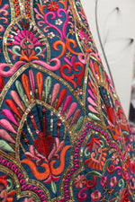 Latest Designer Teal Blue Color Lehenga Choli For Party Look - Joshindia