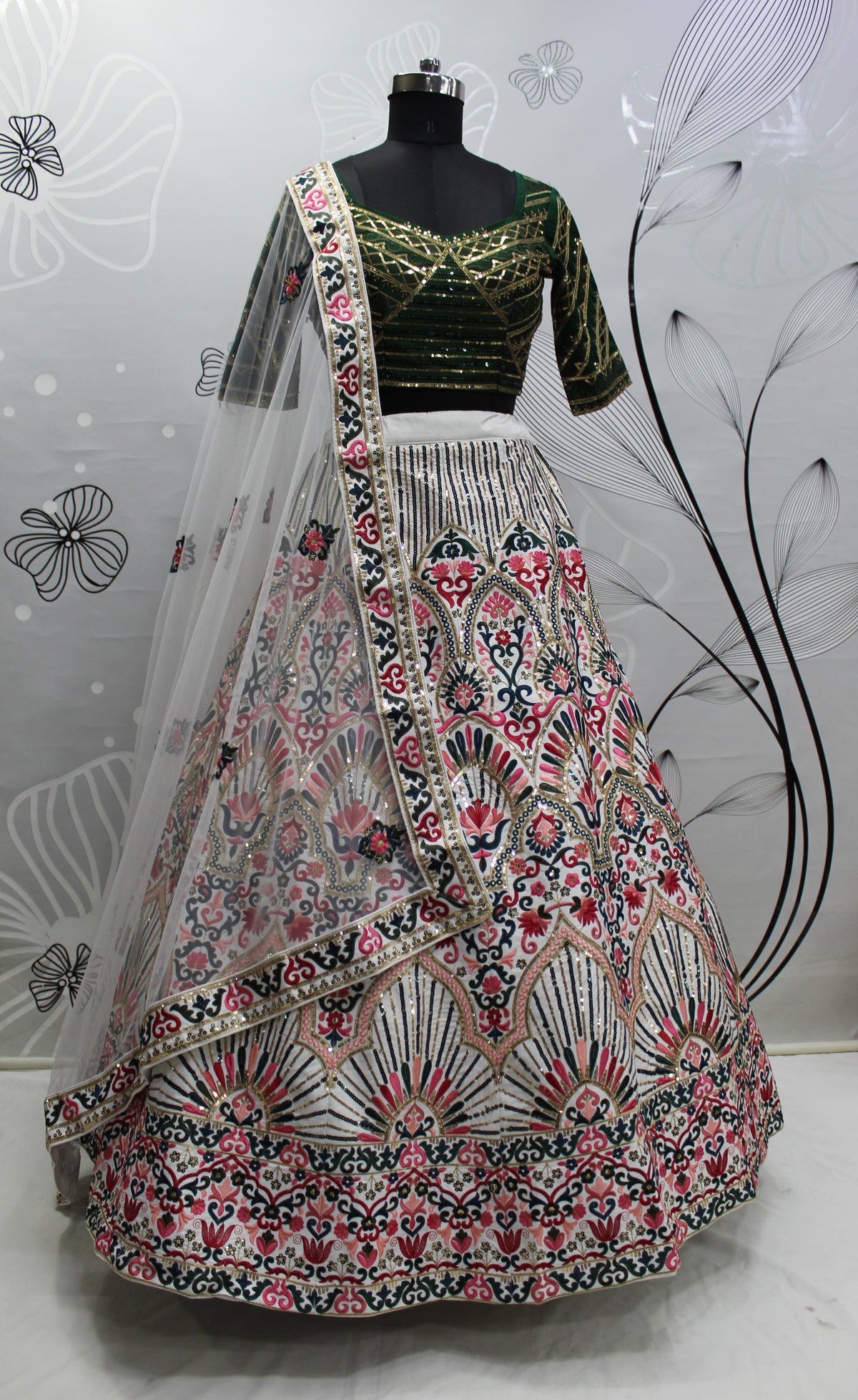 New Designer White Color Lehenga Choli For Party Look - Joshindia