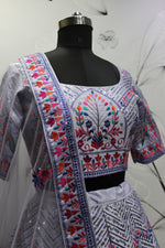 Latest Designer Violet Color Lehenga Choli For Party Look - Joshindia