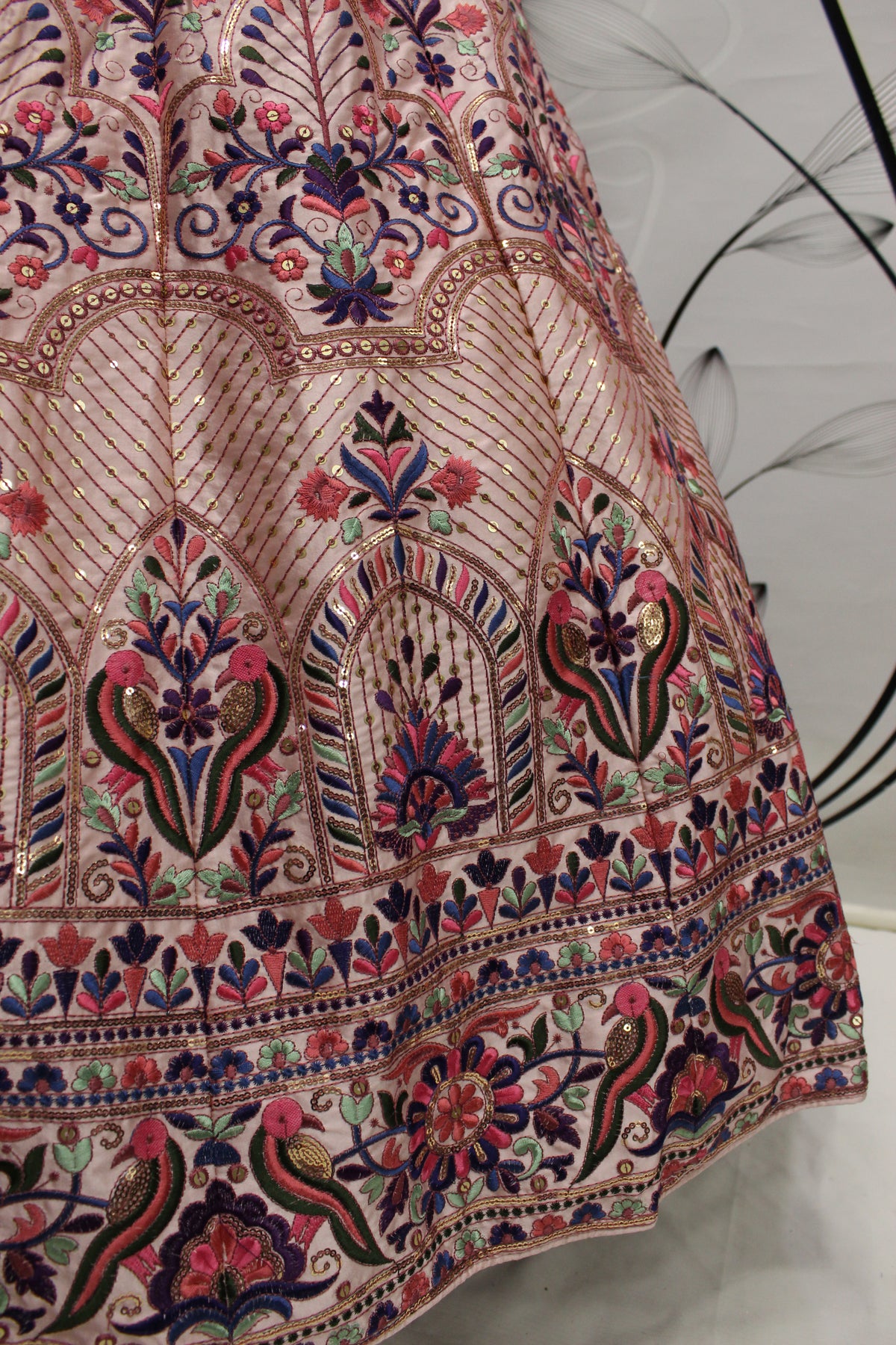 Latest Designer Peach Color Lehenga Choli For Party Look - Joshindia