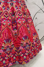 Latest Designer Deep Pink Color Lehenga Choli For Party Look - Joshindia