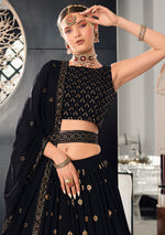 Navy Blue Color lehenga choli for women Buy Online - Joshindia