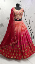 Beautiful Pink Color Lehenga Choli For Wedding - Joshindia