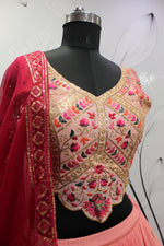Beautiful Pink Color Lehenga Choli For Wedding - Joshindia