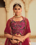 Beautiful Deep Pink Color Lehenga Choli For Wedding - Joshindia