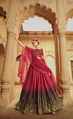 Beautiful Deep Pink Color Lehenga Choli For Wedding - Joshindia