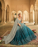 Beautiful Grey Color Lehenga Choli For Wedding - Joshindia