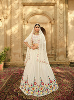 Gorgeous White Color Lehenga Choli For Wedding Occasion - Joshindia