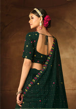 Gorgeous Green Color Lehenga Choli For Wedding Occasion - Joshindia