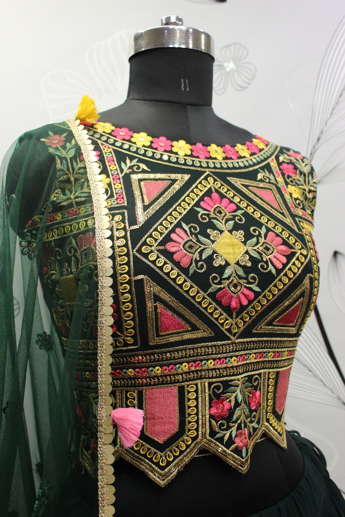 Amazing Green Color Lehenga Choli For Wedding - Joshindia