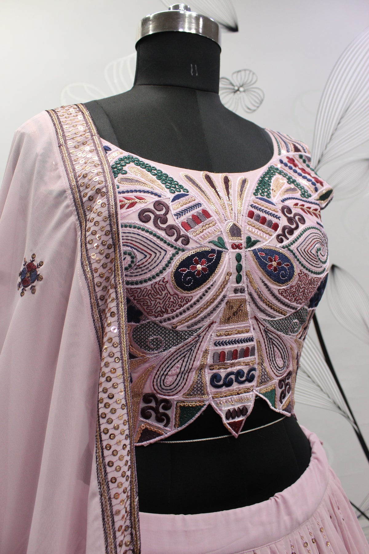 Amazing Dusty Pink Color Lehenga Choli For Wedding - Joshindia