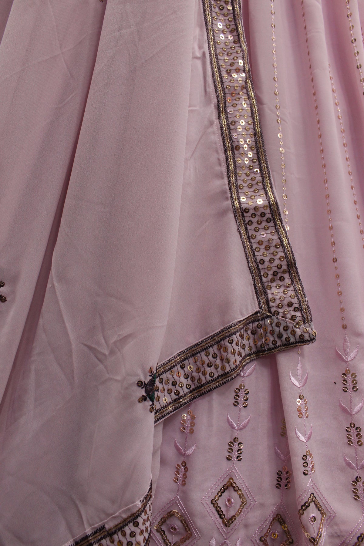 Amazing Dusty Pink Color Lehenga Choli For Wedding - Joshindia
