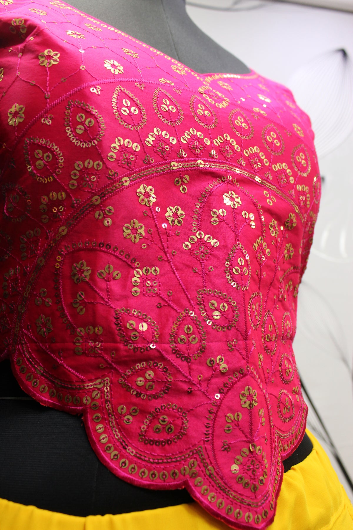 Dusty Yellow Color Designer Embroidered Sequince Work Lehenga Choli - Joshindia