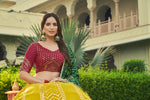 Flourecent Green Color Designer Embroidered Sequince Work Lehenga Choli - Joshindia
