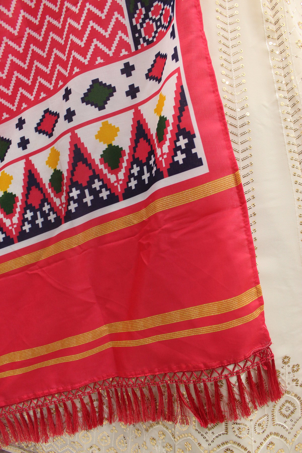 Beige Color Designer Embroidered Sequince Work Lehenga Choli - Joshindia