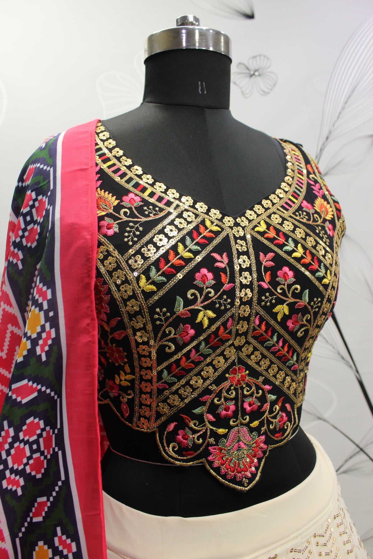 Beige Color Designer Embroidered Sequince Work Lehenga Choli - Joshindia