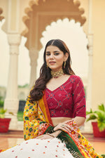 White Color Designer Embroidered Sequince Work Lehenga Choli - Joshindia