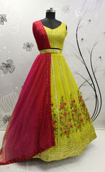 Fancy Flourecent Green Color Designer Lehenga Choli Buy Now - Joshindia