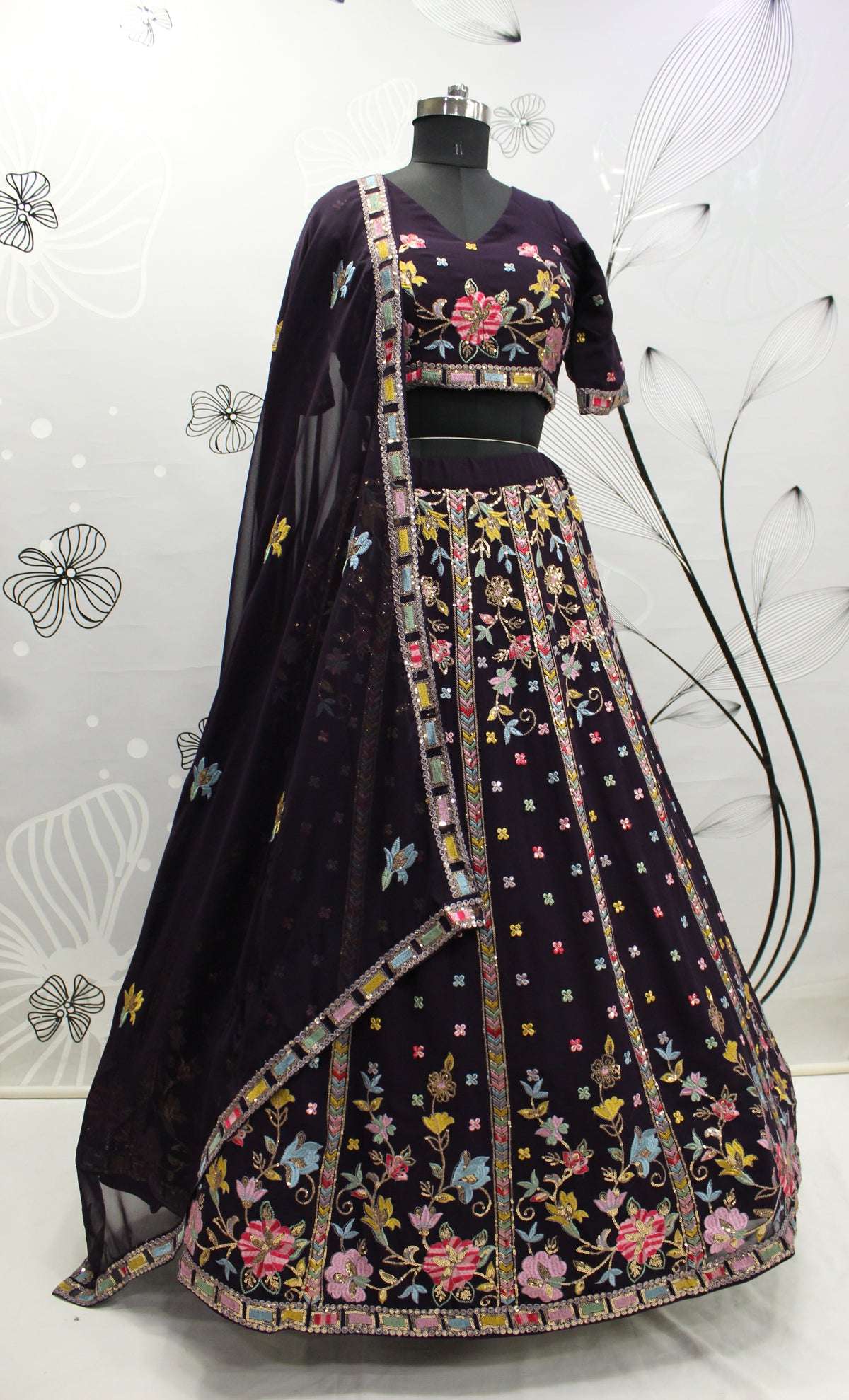 Classy Purple Color Designer Lehenga Choli Buy Now - Joshindia
