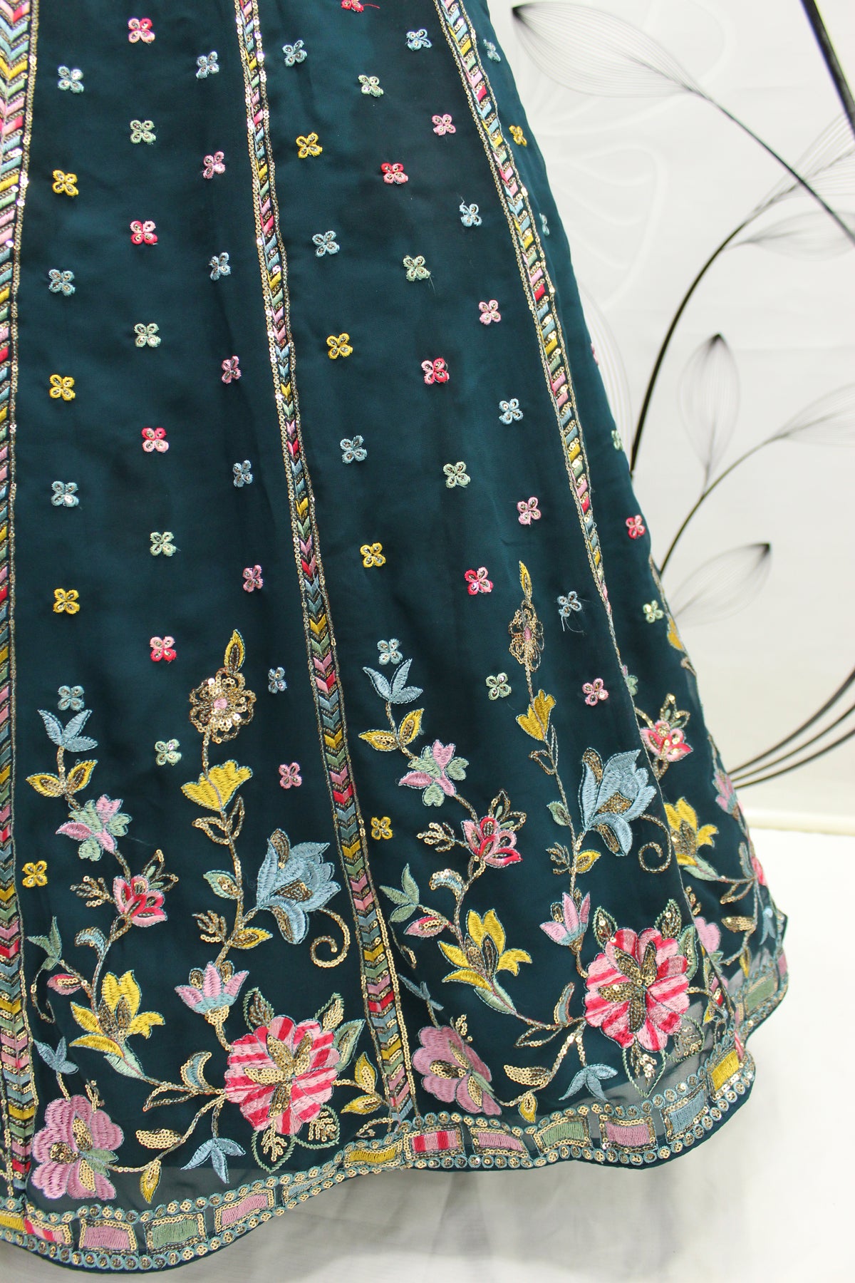 Trendy Teal Color Designer Lehenga Choli Buy Now - Joshindia