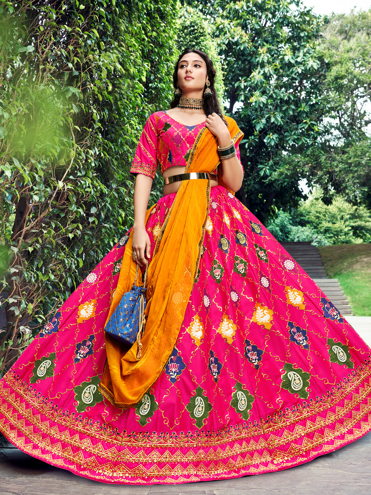 Glorious Rani Pink Color Designer Lehenga Choli Buy Now - Joshindia