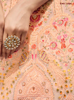 Designer Peach Color Lehenga Choli For Woman - Joshindia
