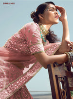 Peach Color Lehenga Choli For Wedding Look - Joshindia