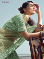 New Designer Green Color Lehenga Choli For Woman - Joshindia