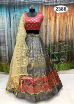 beautiful gray and pink lehenga choli - Joshindia