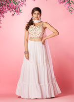 Beautiful White color lehenga at affordable price - Joshindia